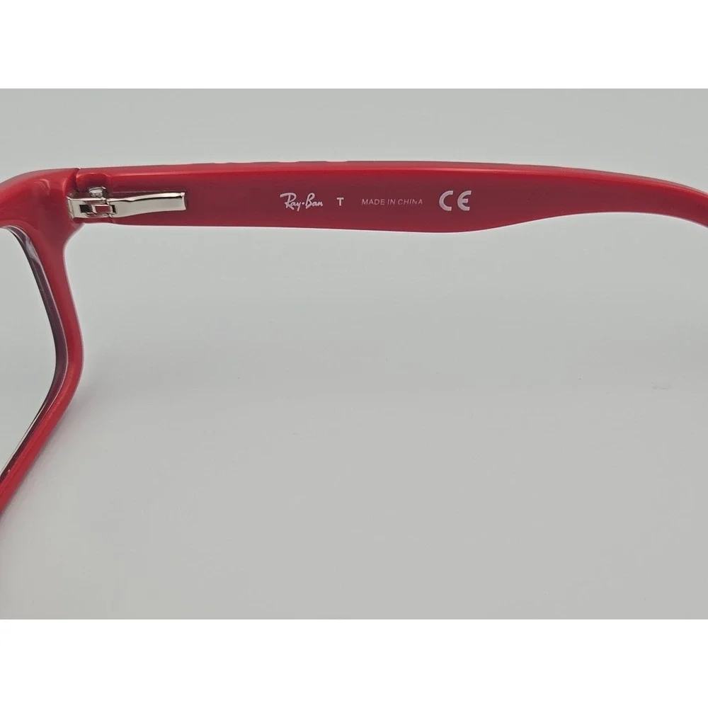 Ray Ban RB 1535 3573 48-16-130 Black/Red Plastic Full‎ Rim Eyeglasses KIDS